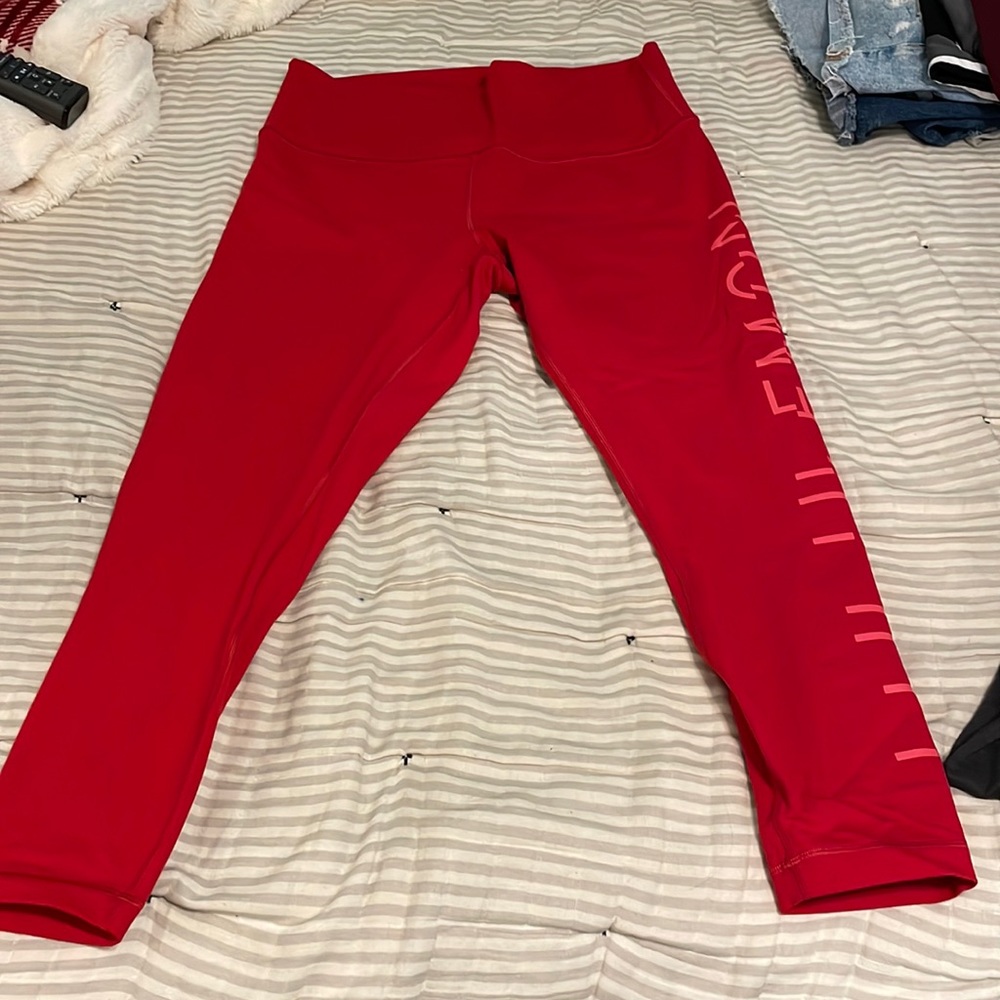 Lululemon Size 14 Red leggings